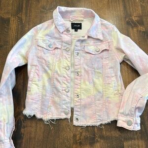 Joes girls pink jean jacket size small (7)